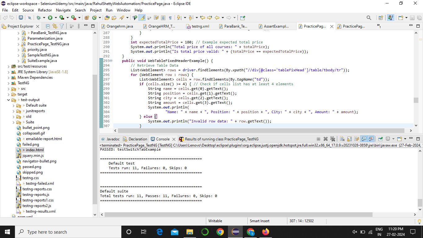 Java Selenium Automation Project